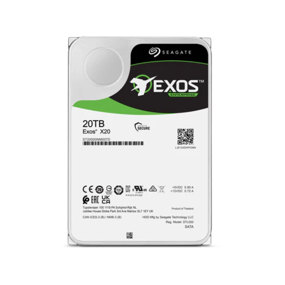 Seagate Exos X20 20TB Enterprise Data Center Hard Disk 3.5 Inch SATA view 3